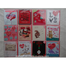 Impression personnalisée Happy Valentine&#39;s Day Greeting Cards and Envelop